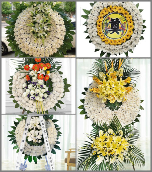山东青岛胶州市九龙镇大闹埠村花圈速递